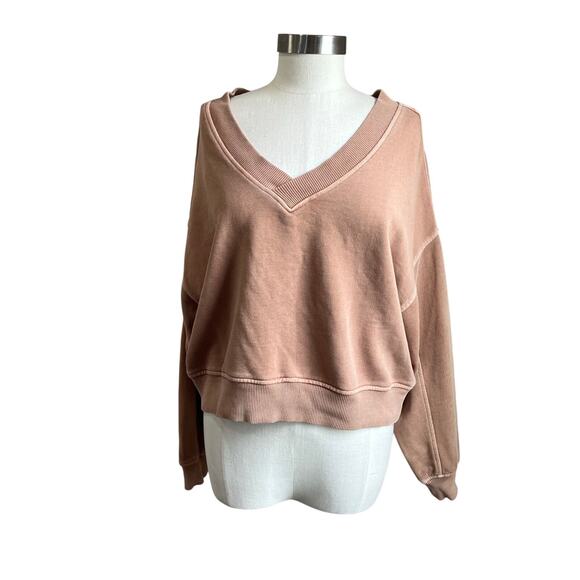 aerie Sweaters - Aerie Pink V-Neck Sweater